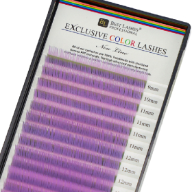 Pastelové řasy mix délek C, 0,20 X 9-14 mm - Lilac
